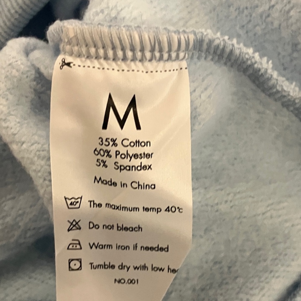 Women's Colorblock Hoodie - White, Gray, and Blue - Picture 5 of 6